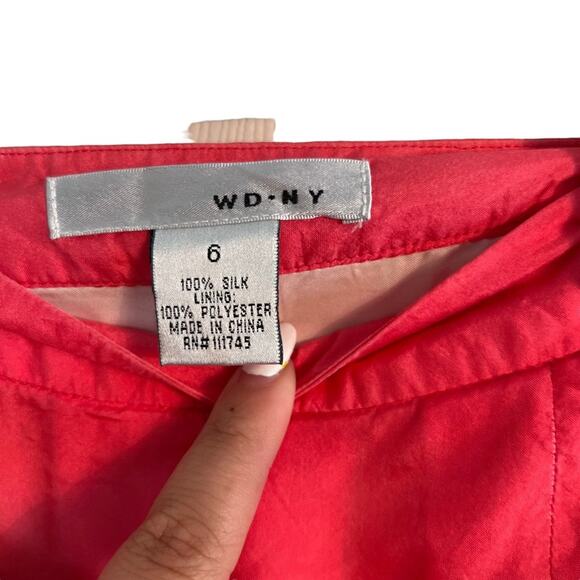 WD NY Silk Skirt Ombré popsicle stick patriot SZ 6 flaw - Picture 3 of 5